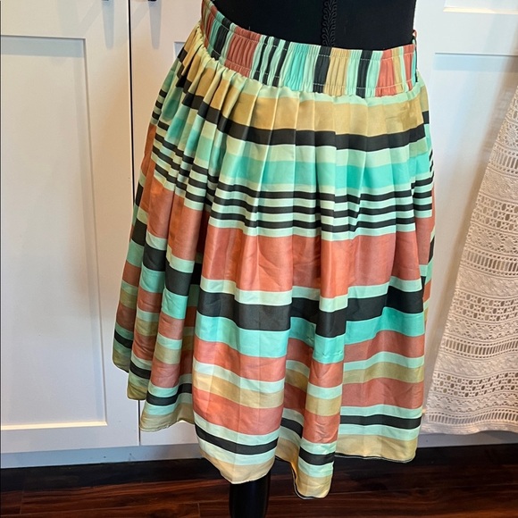 BCBGeneration Colorful Striped Mini Skirt, Lined XS - Picture 5 of 7